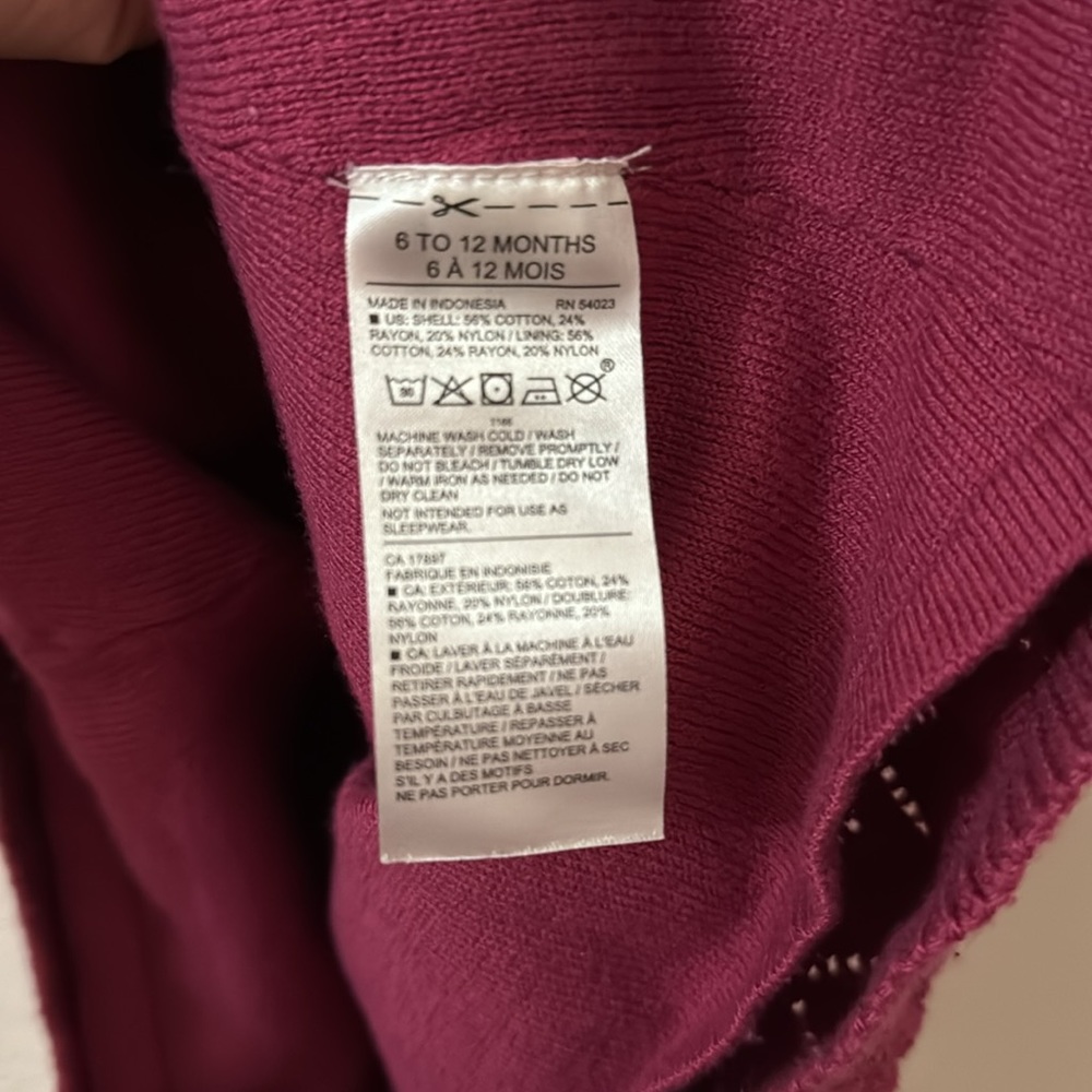 Janie & Jack | BABY RUFFLE POINTELLE SWEATER DRESS - Picture 6 of 6